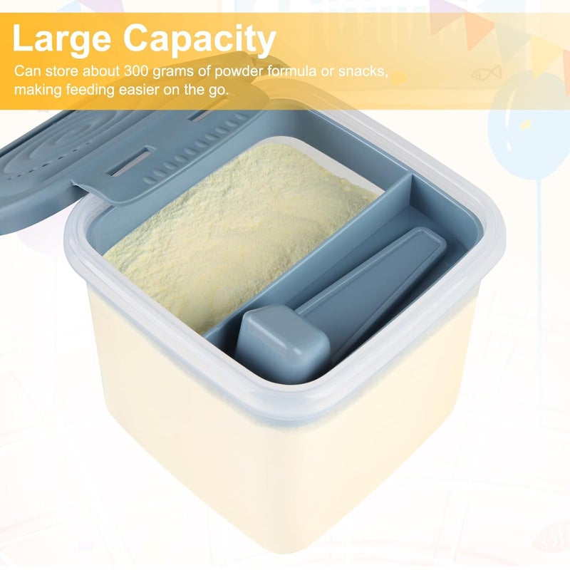 accmor Formula Dispenser On The Go, Formula Container to Go, Portable Milk Powder Kids Snack Container with Scoop for Infant Toddler Travel Outdoor Picnic - Image 2